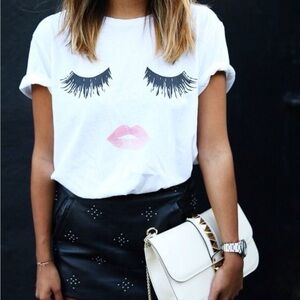 Sincerely Jules Lips & Lashes Tee